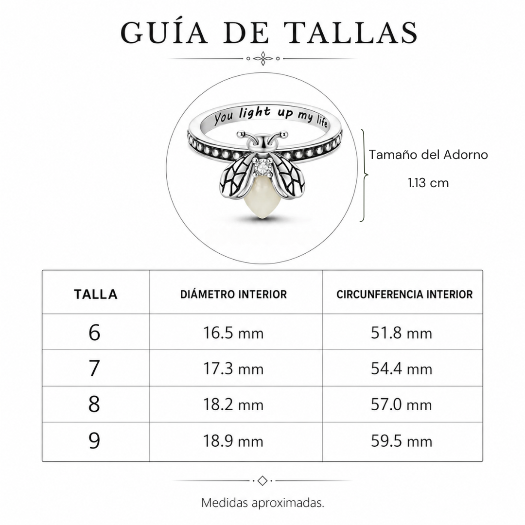 Anillo con Luciérnaga