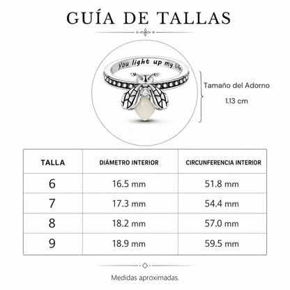 Anillo con Luciérnaga