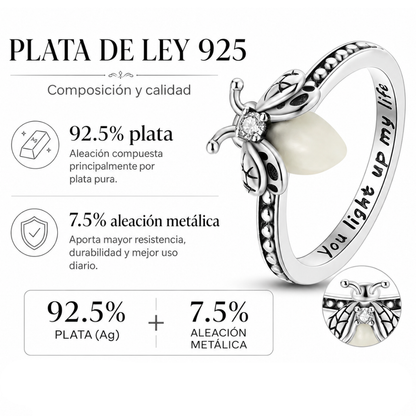 Anillo con Luciérnaga